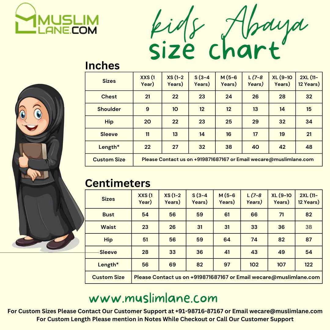 Beautiful Self Design Pink Crepe Islamic Abaya for Kids_001