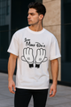 Premium Just Make Du'a Oversized T-Shirt | White Tee | Terry Cotton