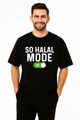 So Halal Mode ON Oversized T-Shirt | Black Tee | Terry Cotton