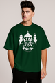 Keep It Halal (حلال) Oversized T-Shirt | Dark Green Tee | Terry Cotton