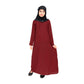Beautiful Self Design Maroon Crepe Islamic Abaya for Kids_002