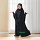 Premium Kids Black Abaya with Matching Khimar | Girls Islamic Dress (0–12 Years)