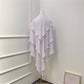 Khimar : 3 Layer Triangular Diamond Instant Khimar-Hijab-Jilbab for Girls & Women in 3 Layer Khimar White Color | Tie Back Burkha Jilbab Khimar Style Abaya Hijab Niqab Islamic Modest Wear