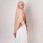 Khimar : 2 Layer Triangular Diamond Instant Khimar-Hijab-Jilbab for Girls & Women in Dark Beige Color | Tie Back Burkha Jilbab Khimar Style Abaya Hijab Niqab Islamic Modest Wear