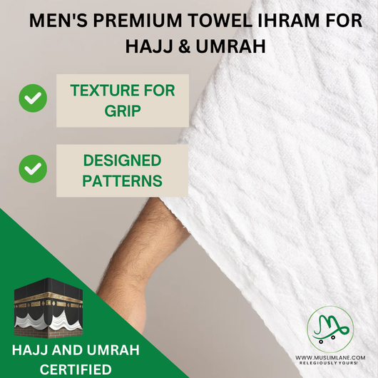 Stilux Kinder Ihram Ehram Ahram Set für Hajj und Umrah 820gr | 2 weiße
