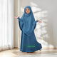 Premium Kids Blue Abaya with Matching Khimar | Girls Islamic Dress (0–12 Years)