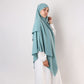 Khimar : 2 Layer Triangular Diamond Instant Khimar-Hijab-Jilbab for Girls & Women in Mint Color | Tie Back Burkha Jilbab Khimar Style Abaya Hijab Niqab Islamic Modest Wear