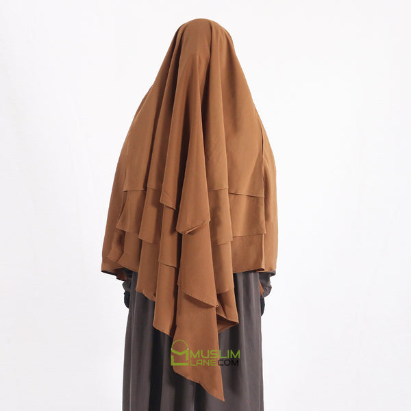 Lamis Khimar Hijab - Jilbab Für Damen In Ziegelrot, One Size