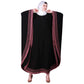 Beautiful Self Design Black Pink 3 Patti with 6 Button Kaftan Crepe Abaya or Burqa With Hijab for Women & Girls_0865