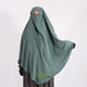 Khimar : 3 Layer Triangular Diamond Instant Khimar-Hijab-Jilbab for Girls & Women in Olive Color | Tie Back Burkha Jilbab Khimar Style Abaya Hijab Niqab Islamic Modest Wear