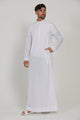 Premium Jubba Kuwati / Emirati / Saudi / Kandura / Thawb / Dishdasha White Thobe for Men