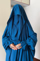 Saudi or Irani Jilbab Full Length Blue and Noise Pc Firdous Fabric