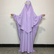 Premium Matching Purple Baggy Abaya and Single Layer Khimar