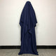 Premium Navy Blue Baggy Abaya and Single Layer Khimar