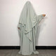 Premium Olive Green Baggy Abaya and Single Layer Khimar