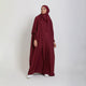 Premium One Piece Full Length Jilbab Khimar Maroon with Noise Piece