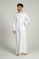 Premium Omani/Emrati Saudi White Jubba / Thobe / Thawb / Dishdasha / Kandura for Men (Zip)