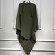 Khimar : Single Layer Triangular Diamond Instant Khimar-Hijab-Jilbab for Girls & Women in Single Layer Amy Green Color | Tie Back Burkha Jilbab Khimar Style Abaya Hijab Niqab Islamic Modest Wear