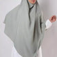 Khimar : 2 Layer Triangular Diamond Instant Khimar-Hijab-Jilbab for Girls & Women in Almond Green Color | Tie Back Burkha Jilbab Khimar Style Abaya Hijab Niqab Islamic Modest Wear