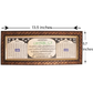 (AYATUL KURSI, 99 NAMES OF ALLAH / MUHAMMAD) ISLAMIC WALL PAINTING (13.5 x 5.7 inches) 
