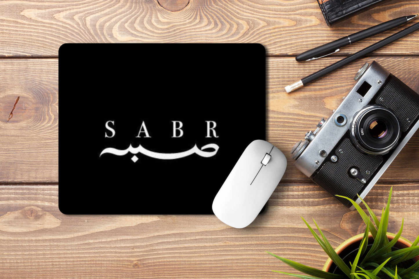 Sabr' Printed Non-Slip Rubber Base Mouse Pad for Laptop, PC, Computer