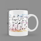 Modest City Beautiful 'Arabic Alphabet' Printed White Ceramic Coffee Mug