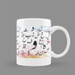 Modest City Beautiful 'Arabic Alphabet' Printed White Ceramic Coffee Mug