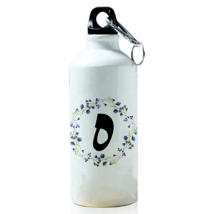 Arabic Alphabet Printed Sports Water Bottle for Travelling, Cycling (Arabic_027) 600 ml