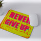 Modest City Beautiful 'Never Give Up' Printed Rubber Base Anti-Slippery Motivational Design Mousepad for Computer, PC, Laptop_004