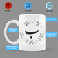 Modest City Beautiful 'Arabic Alphabet' Printed White Ceramic Coffee Mug (002)