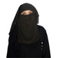 Products Beautiful Self Design Mehndi Moti 4Layer Georgette Nose Piece (Niqab_013)