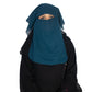 Beautiful Self Design SkyBlue 4Layer Georgette Nose Piece (Niqab_009)
