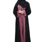 Modest City  Self Design Double Layer Attached Shrug Nida Fabric Abaya for Women & Girls-Series Laiba