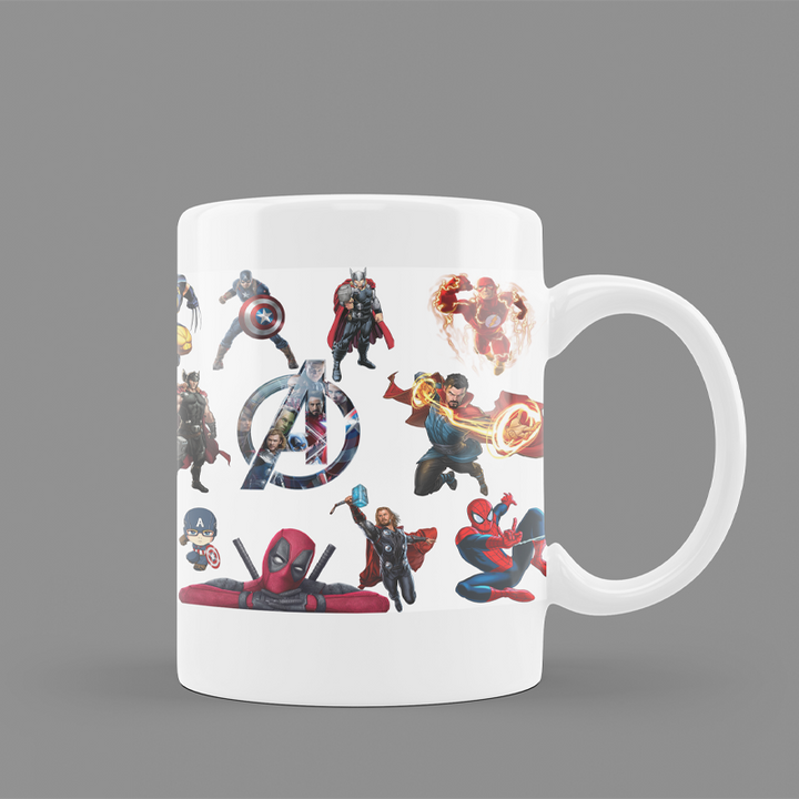 Modest City Beautiful Coffee Mug for Marvel | Avengers Lovers | 'Wolverine' Printed White Ceramic Coffee Mug (350ml)