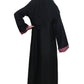 Modest City  Self Design Double Layer Attached Shrug Nida Fabric Abaya for Women & Girls-Series Laiba