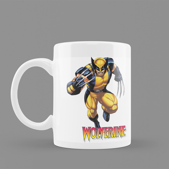 Modest City Beautiful Coffee Mug for Marvel | Avengers Lovers | 'Wolverine' Printed White Ceramic Coffee Mug (350ml)