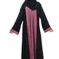 Modest City  Self Design Double Layer Attached Shrug Nida Fabric Abaya for Women & Girls-Series Laiba