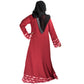 Beautiful Self Design Maroon Crepe Abaya Without Hijab