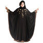 Products Beautiful Self Design Black Double Layer Flower Art Silk Abaya With Hijab