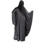 Beautiful Self Design Dark Grey Gala Moti Kaftan Art Silk Abaya With Hijab