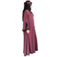 Products Beautiful Self Design Maroon Patch Art Silk Abaya With Hijab
