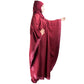 Beautiful Self Design Maroon Kaftan Crepe Abaya Without Hijab