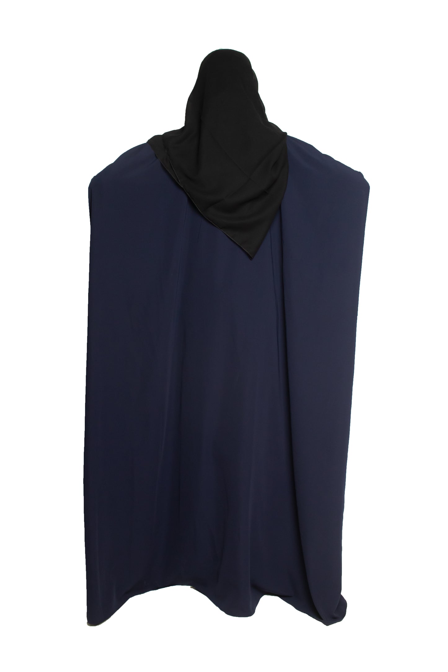 Modest City Self Design Blue Beighi Embroidery Crepe Abaya or Burqa With Hijab for Women & Girls-Series Laiba