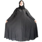 Products Beautiful Self Design Black Patch Art Silk Abaya With Hijab