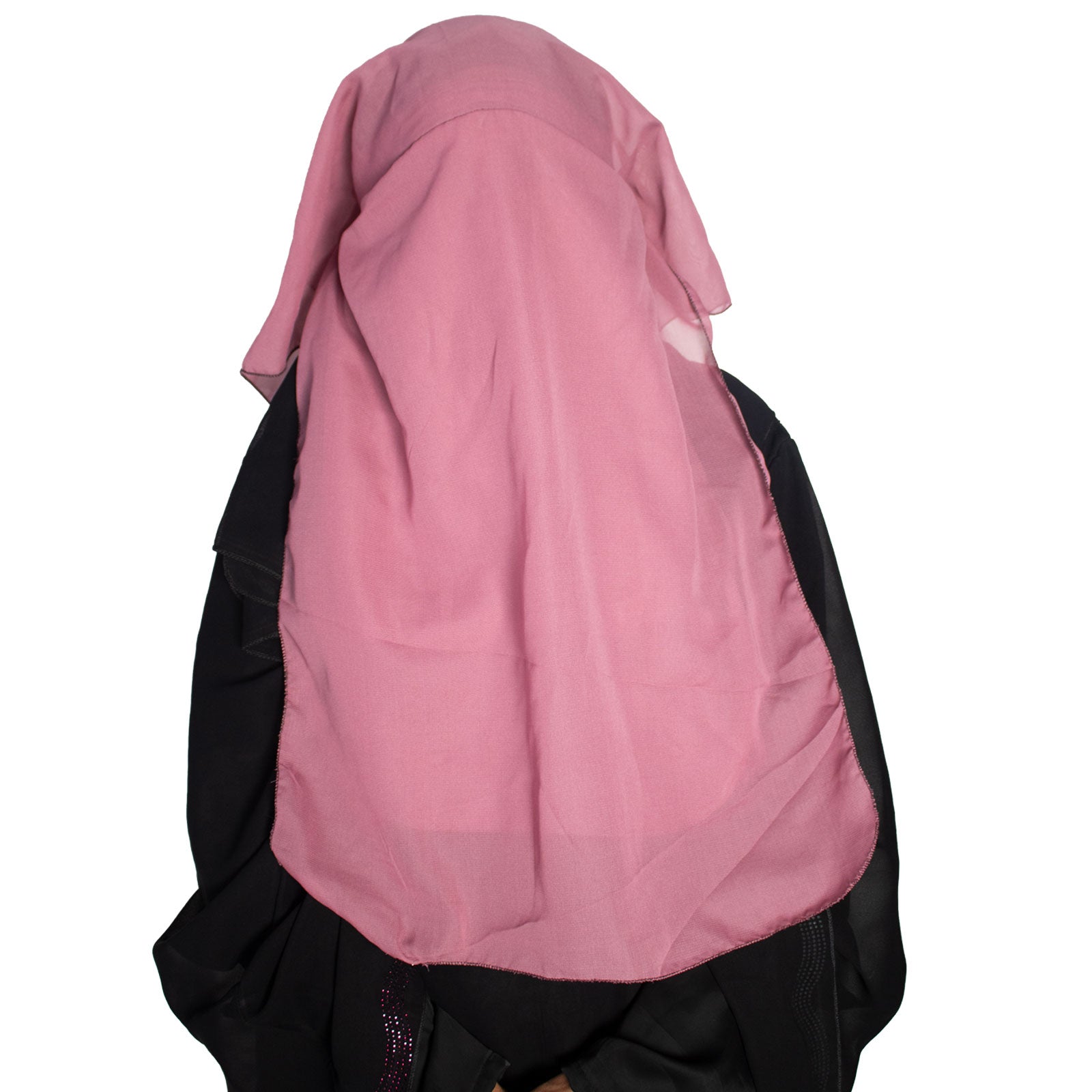 Beautiful Self Desig Pink 4Layer Georgette Nose Piece (Niqab_002)