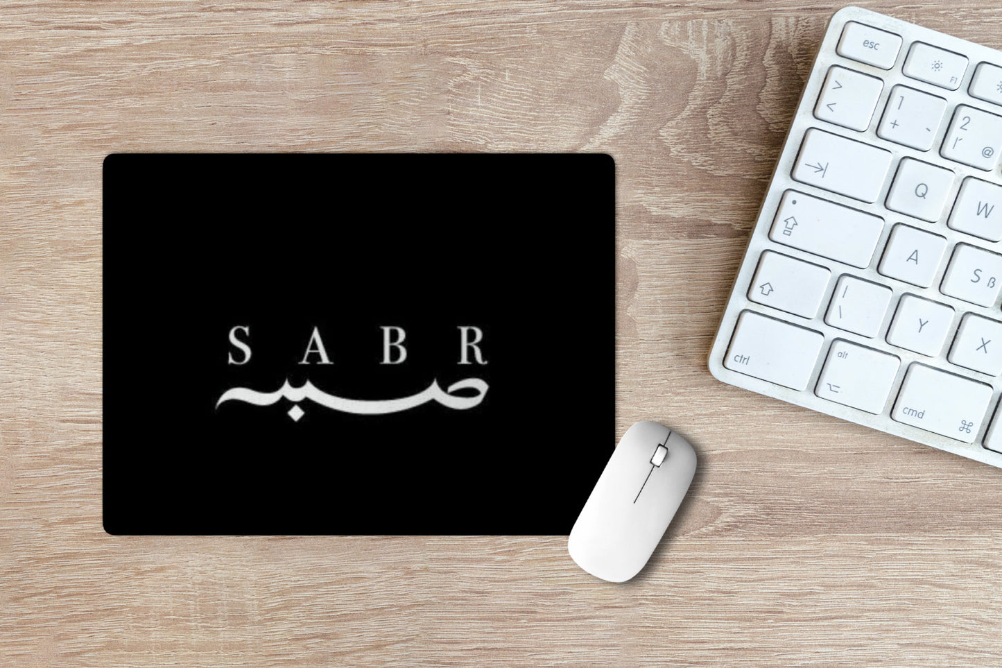 Sabr' Printed Non-Slip Rubber Base Mouse Pad for Laptop, PC, Computer