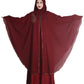 Beautiful Self Design Maroon Broach Farasha Art Silk Abaya With Hijab_0655