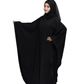 Beautiful Self Design Beige Gala Moti Kaftan Art Silk Abaya With Hijab
