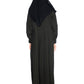 Modest City Self Design Mehandi Button With Plate Abaya or Burqa With Hijab for Women & Girls-Series Laiba