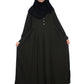 Modest City Self Design Mehandi Button With Plate Abaya or Burqa With Hijab for Women & Girls-Series Laiba